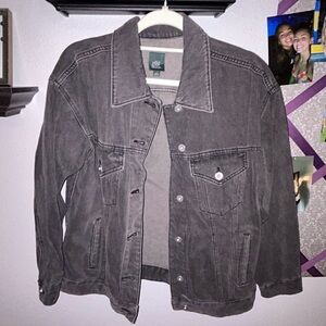Black Oversized Denim Jacket